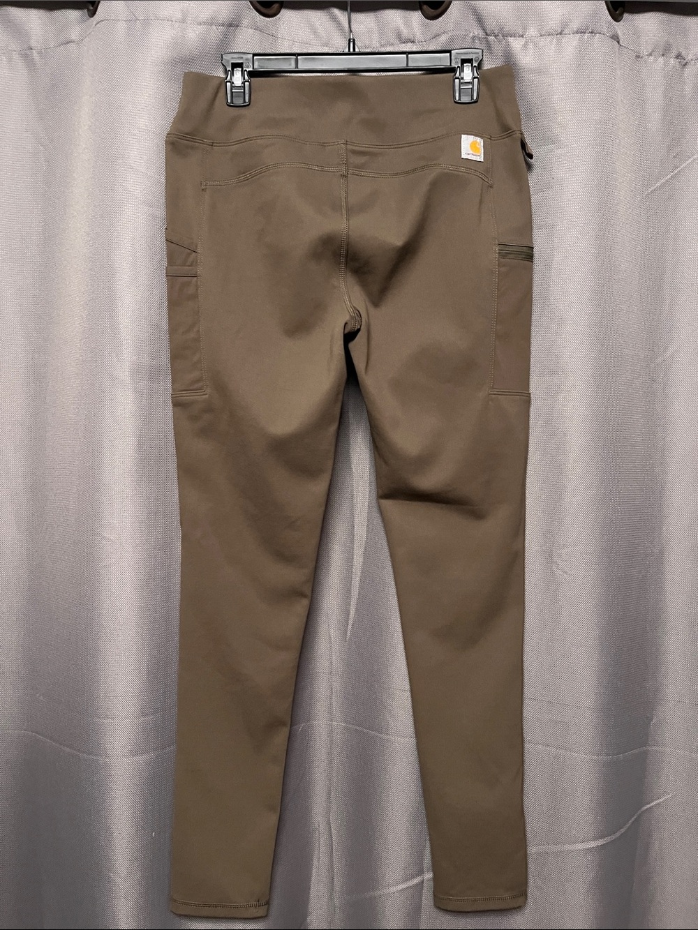 Carhartt Olive Brown Leggings with Utility Pockets - Picture 2 of 8